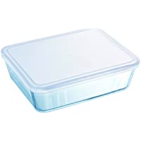 Pyrex Classic - Recipiente rectangular con tapa- 19 x 14 x 4 cm- 0-8 litros